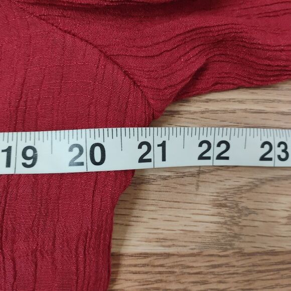 Indigo Rose 1X Mid-Length Plus Size Curvy Comfortable Long Sleeved Dress - Picture 6 of 16